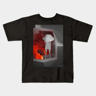 Minimalist low poly art Kids T-Shirt